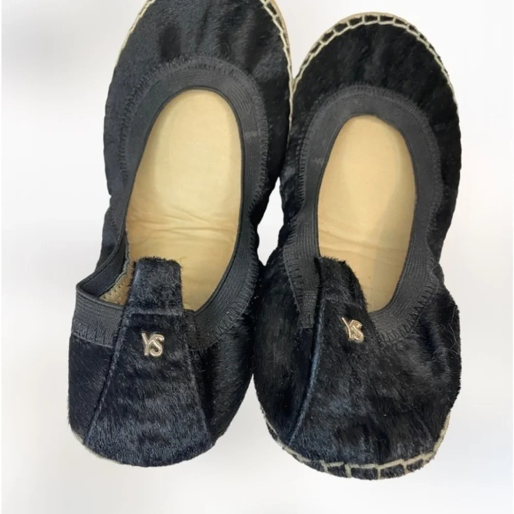 Yosi Samra Foldable Calf Hair Espadrille Flat